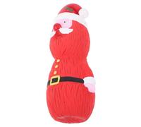 Milisten Juguete Interactivo para Perros De Navidad Juguete De Masticar De Látex Squeaker Diseño De Papá Noel y Muñeco para Entrenamiento y Diversión Mascotas