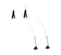 Milisten Juguete para Gatos con Ventosa Varita Desmontable con Negras para Entrenamiento y Entretenimiento Interior de Mascotas