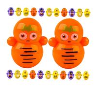 Milisten Juguetes Miniatura De Vaso Tambaleante para Niños, Tamaño Mini, Plástico Duradero, Diseños Variados, Decoración De Escritorio, Recuerdos De Fiesta, Paquete De 50 Piezas