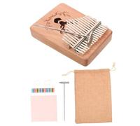 Milisten Kalimba Teclas Piano Pulgar Portátil Madera Caoba Diseño Ergonómico Sonido para Principiantes