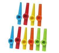 Milisten Kazoos De Plástico Para Niños, 10 Piezas De Colores Surtidos, Instrumento Musical De Boca, Juguete Educativo Para Fiestas y Acompañamiento Musical