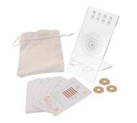 Milisten Kit Completo de de Adivinación del I Ching para Principiantes 64 Hexagramas Diseño Único Herramienta Chino Múltiple Juego de Adivinación Suministro de Fortuna