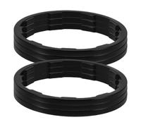 Milisten Kit de 6 Espaciadores para Cassette de Bicicleta de Aleación de Aluminio Negro, Grosor Variable para Mejorar Eficiencia y Reducir Mantenimiento en Aventuras al Aire Libre