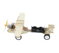 Milisten Kit de Avión de Madera DIY para Modelo Educativo de Experimento Científico con Planeador de Viento Juguete de Construcción para Fomentar Creatividad y Aprendizaje Stem