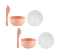 Milisten Kit Facial de 6 Piezas Cuencos de Silicona Anticaída y Varillas para Mezclar, Fácil de Almacenar, Adecuado para Uso Profesional y Mascarillas Caseras