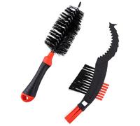 Milisten Kit Limpiador de Cadena de Bicicleta 2 Cepillos de Nylon Rojo para Limpieza Profunda y Duradera en Bicicletas todo Terreno