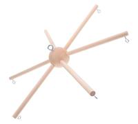 Milisten Kit Móvil de Madera para Guardería Diseño Esférico y Seis Patas, Soporte para Carillón de Viento, Fácil Montaje DIY para Decoración de Habitación Infantil