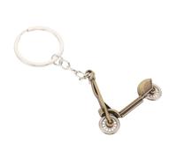 Milisten - Llavero de metal para patinete de bronce, colgante decorativo creativo, accesorio colgante para paquete y llaves, mini scooter original, presente para deporte urbano