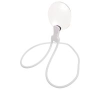 Milisten Lupa de Cuello Manos Libres Blanca Aumento Grande Tubo Flexible Ajustable para Lectura Manualidades y Reparación Lupa para Personas Mayores y Lectura de Pantalla de Ordenador