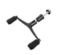 Milisten Mango de de Pesca de Metal con Diseño de Doble Asidero Accesorio para Modificación y de Rocker Arm Instalación Rápida y Compatible con Carretes de Pesca de Grande