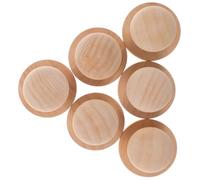 Milisten Manijas para Sellos de Madera Redondas 5 CM 6 Unidades Versátiles para Sellos Personalizados y Manualidades