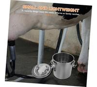 Milisten Máquina de Ordeño Manual para Cabras y Ovejas con Cubo Portátil Inoxidable Resistente la Corrosión y Diseño Optimizado para Minimizar Desperdicio de Leche
