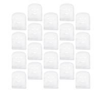 Milisten Mascarilla Facial para Aumentar Absorción y Ajustarse al Contorno del Rostro de Gasa Precortada en Forma de Mueca, 100 Hojas de Algodón