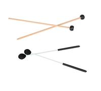 Milisten Mazos de Marimba para Principiantes 4 Piezas Set 2 Varillas de Arce y 2 Martillos de Goma para Xilófono, Accesorios de Percusión para Instrumentos Musicales de Educación Infantil