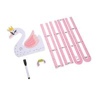 Milisten Medidor de Altura Adhesivo Extraíble para Niños Diseño 3d de Animal Cisne, Pegatina Decorativa de Pared Resistente, Adecuado para Habitaciones Infantiles y Guarderías,