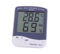 Milisten Medidor de Humedad y Temperatura Digital Interior con Pantalla LCD Grande Higrómetro Electrónico Fácil de Usar de Valores Máximos y Mínimos Visualización Simultánea de C sin