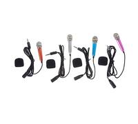 Milisten Micrófono Mini Portátil para Teléfono Celular y Computadora 4 Piezas para Karaoke y Grabación de Video Compatible Todos los Dispositivos Electrónicos