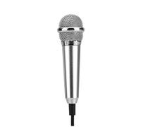 Milisten Micrófono para Teléfono Celular K Song 2 Piezas Mini Micrófono de Metal Compatible PC Grabación de Voz y Canciones Plug And Play Varios estilos