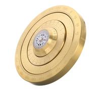Milisten Mini Brújula Feng Shui Portátil de Cobre Decoración Compás Sólido de Mano con Diseño Bagua Tai Chi Herramienta Ligera para Energía y Prosperidad