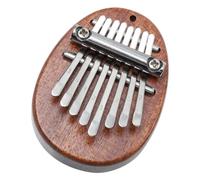 Milisten Mini Kalimba Piano de Pulgar de Madera 8 Teclas Fácil de Tocar Instrumento Portátil y Tono Puro, Adecuado para Principiantes Tocar en Cualquier Lugar