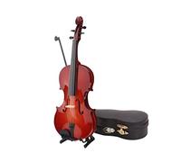 Milisten Mini Violín Decorativo Adorno Accesorio de Fotografía Decoración de Escritorio Incluye Arco y Estuche