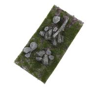 Milisten Modelo De Césped Simulado Estera De Hierba De Tren Artificial Arena De Césped Falso Decoración De Césped De Casa De Muñecas Pasto Verde De Mesa Sintético Escenario Paisaje Esponja