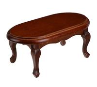 Milisten Modelo de Mini Mueble pequeño Muebles de casa de muñecas en Miniatura Miniaturas pequeña Fin Mesa Auxiliar en Miniatura Mini Furniture Item Muebles diminutos Abedul Marrón Claro