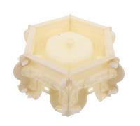 Milisten Molde para Bases de Columnas de Cemento Hexagonal de 30 CM Molde Reutilizable de Hormigón para Esculturas y Jardineras Intemperie para Decoración de Jardín