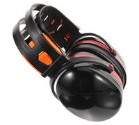 Milisten Orejeras de Reducción de Ruido, Orejeras Insonorizadas de Plástico Negro, Estilo Auriculares Acolchados, Copas Giratorias, Ligeras, para Obra y Fábrica