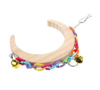 Milisten Pájaro Columpio De Juguete Balancearse Pájaros Pajarera Cacatúa Paloma Espiral Hámster Columpio Colgante De Pájaro Columpio Jaula Loro Columpio Colgante De Loro De Madera
