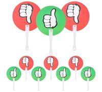 Milisten Paletas de Votación Reutilizables Yes No para Aula, Tablero Portátil de Jueces de Plástico 24x15 Cm, Paquete de 10 Unidades, Útiles Escolares para Evaluación y Actividades