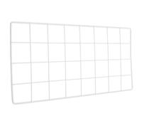 Milisten Panel de Rejilla Metálica para Fotos 40x20 Cm, Marco de Fotos de Pared en Hierro Lacado Gris Claro, Soporte para Colgar Imágenes y Decoración de Pared, Estante Multifunción