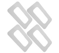 Milisten Parche para Ranura de Aleta de Tabla de Surf 9 Pulgadas, Conector Reemplazable Ligero para Reparación de Caja de Aletas, 4 Piezas Blancas, Accesorios para Paddleboard Sup