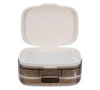 Milisten Pastillero Portátil Semanal de 7 Días Caja Doble con Compartimentos Sellados Diseño Hermético y Compacto Organizador para Medicamentos de Viaje Color Ultraligero y