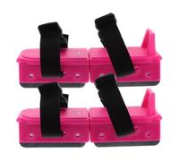 Milisten Patines de Hielo Ajustables Botas de Patinaje sobre Nieve Mini, Rosa, PP y Metal Cinta, Ajuste Seguro, para Principiantes, para Exterior y Patinaje sobre Hielo