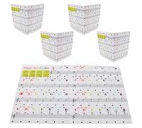 Milisten Pegatinas de Notas Musicales para Piano 5 Hojas para Teclas y Teclado Autoaprendizaje Principiantes Etiquetas de Notas del Teclado de Piano, PVC, Transparentes