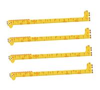 Milisten Pegatinas de Pared Tabla de Crecimiento para Niños Diseño de Jirafa, Autoadhesivas, 4 Piezas, Medidor de Altura para Habitaciones Infantiles y Dormitorios, Decoración Infantil