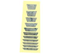Milisten Pegatinas para Diapasón de Guitarra Trapezoides Estilo Concha white Calcomanías Incrustadas Reutilizables Sin Adhesivo y Fáciles de Aplicar para Tipos de