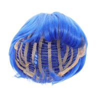 Milisten Pelucas Cortas Azules para Pelucas Sintéticas de Anime para Cosplay Accesorios de Disfraces para Fiestas de Halloween Rol