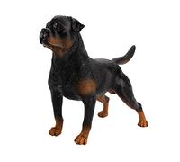 Milisten Perro Rottweiler de Plástico Adorno de Escritorio Educativo para Hogar y Oficina Juguete Cognitivo Decoración Práctica