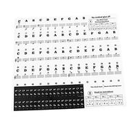 MILISTEN Piano Pegatinas Música De Teclado Calcomanía De Teclado De Piano Pegatinas De Piano Para Llaves Nota Musical Pegatinas Carta De Polivinilo Imagen De Referencia Niño