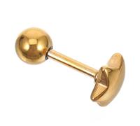 Milisten Piercing de Lengua de Acero Inoxidable Forma de Estrella Barra para Piercing de Lengua Accesorio Hipoalergénico para Decoración Corporal Adecuado para Uso Diario y Fiestas