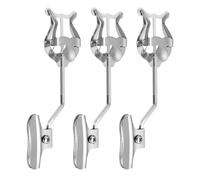 Milisten Pinzas Metálicas para Lira de Trompeta y Trombón, Soporte Ligero para Partituras de Marcha, Clip de Notación Musical, 3 Unidades para Conciertos y Desfiles Musicales