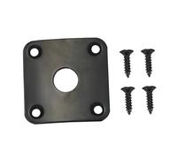 Milisten Placa de Zócalo para Guitarra Eléctrica Metálica Curva Tornillos, Resistente y Reforzada para Conexión de Cuerpo y Mástil en Guitarra Eléctrica