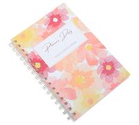 Milisten Planificador Financiero Secciones Diarias y Semanales Papel Naranja y Cuaderno de Contabilidad A5 en Espiral para Viaje y Oficina, Estudiantes