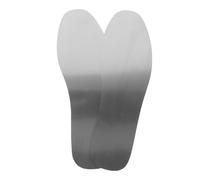 Milisten Plantillas Metálicas Antipinchazos para Calzado de Trabajo y Senderismo, Lavables y Reutilizables, Unisex, Talla 44, Color Original Acero Inoxidable