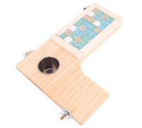 Milisten Plataforma de Salto de Madera Natural para Hámster y Cobayas, Tabla de Enfriamiento Pequeña con Almohadilla Refrescante para Jaula, Trampolín y Juguete para Mascotas Pequeñas