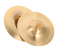 Milisten Platillos de Latón para Mango Ergonómico Instrumento de Percusión Manual para Danza del Vientre Educación Musical y Fiesta