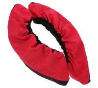Milisten Protector Elástico para Patines Cubiertas para Cuchillas de Patines de Hielo, Poliéster, Rojo, Talla L, Prolonga el Afilado y Protege Las Cuchillas para Patinaje Artístico