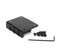 Milisten Puente de león de cabeza plana sanxiana puente de estilo antiguo puente de bajo puente de guitarra con 4 tornillos Negro